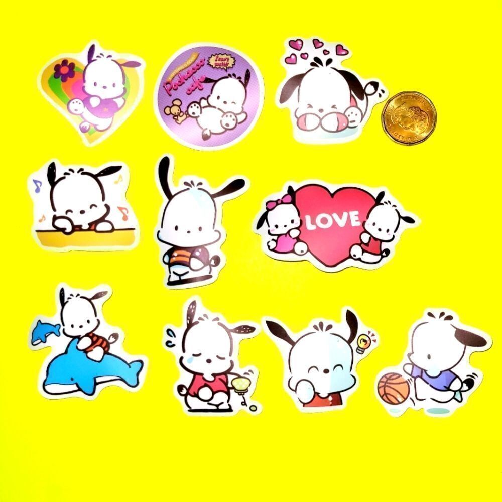 3/$20 Brand New 10x Sanrio Pochacco Waterproof Stickers